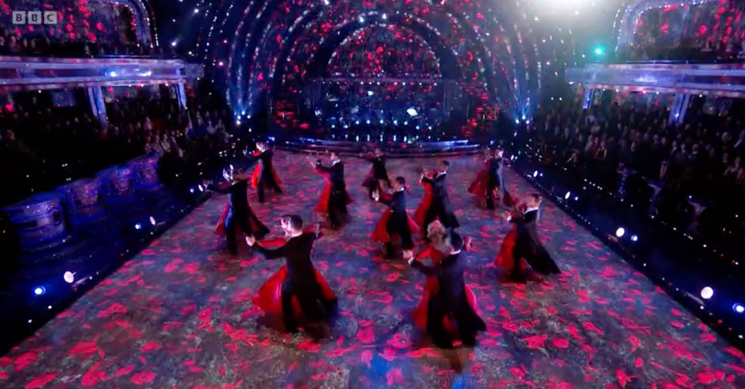 Strictly pros dance their tribute