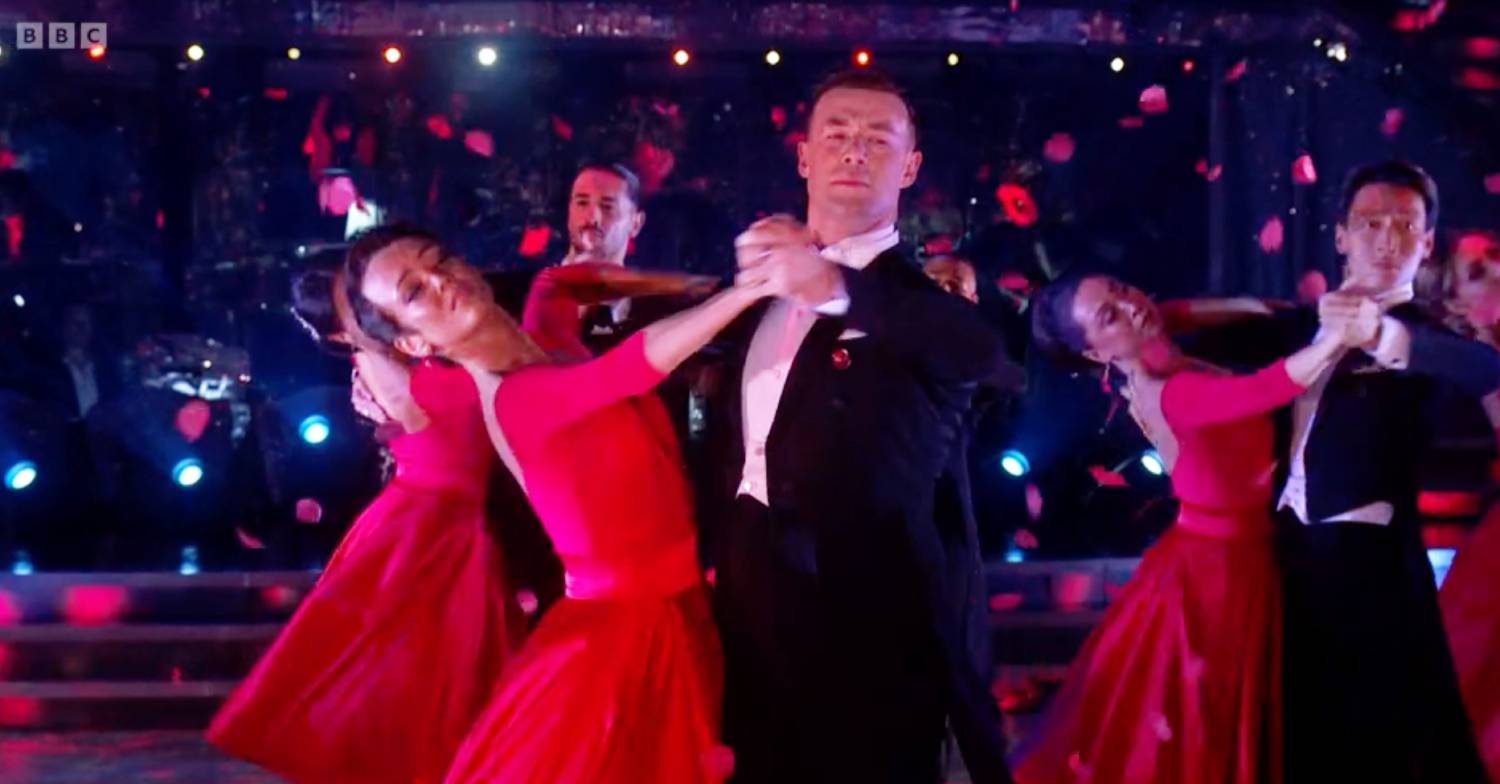 Strictly pros dance their tribute