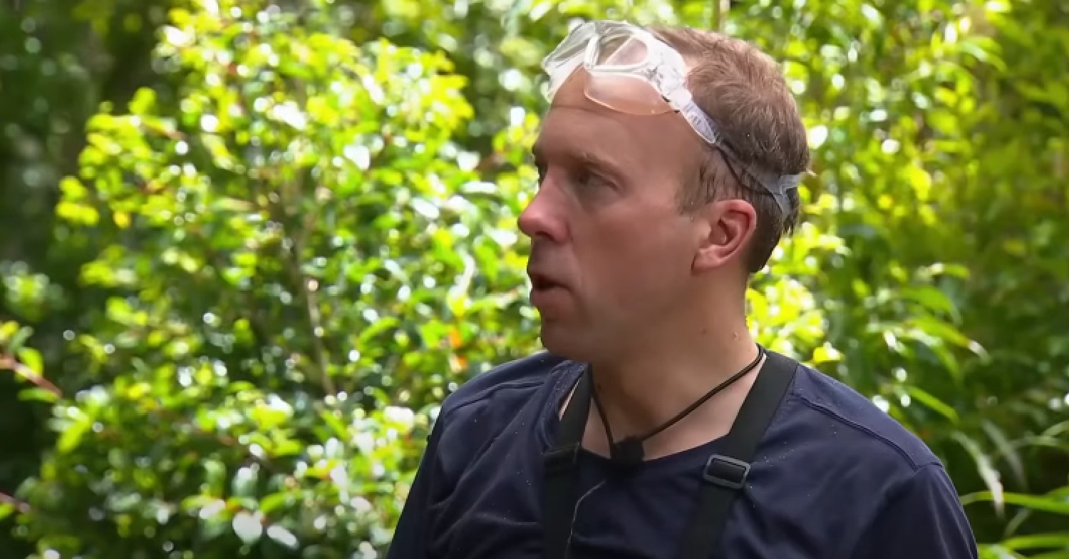 Matt Hancock after a trial on I'm A Celebrity