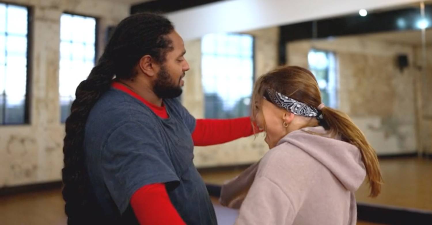 Strictly stars Hamza Yassin and Jowita Przystal rehearse