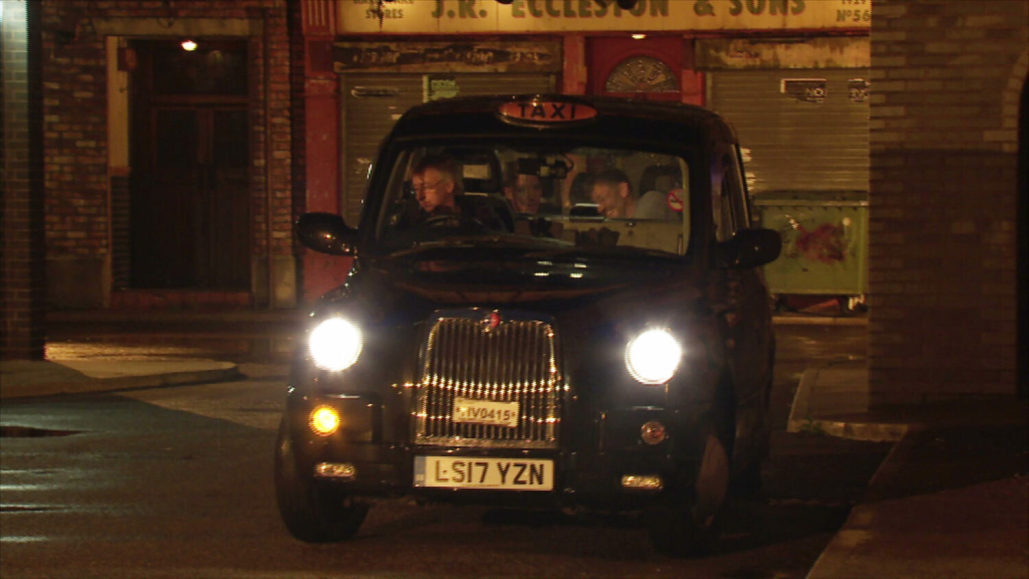 Coronation Street Todd and Laurence are in a cab together