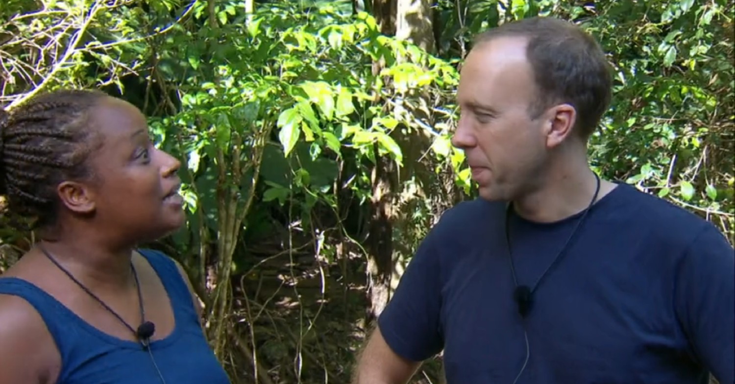 Charlene White, Matt Hancock on I'm A Celeb 2022 