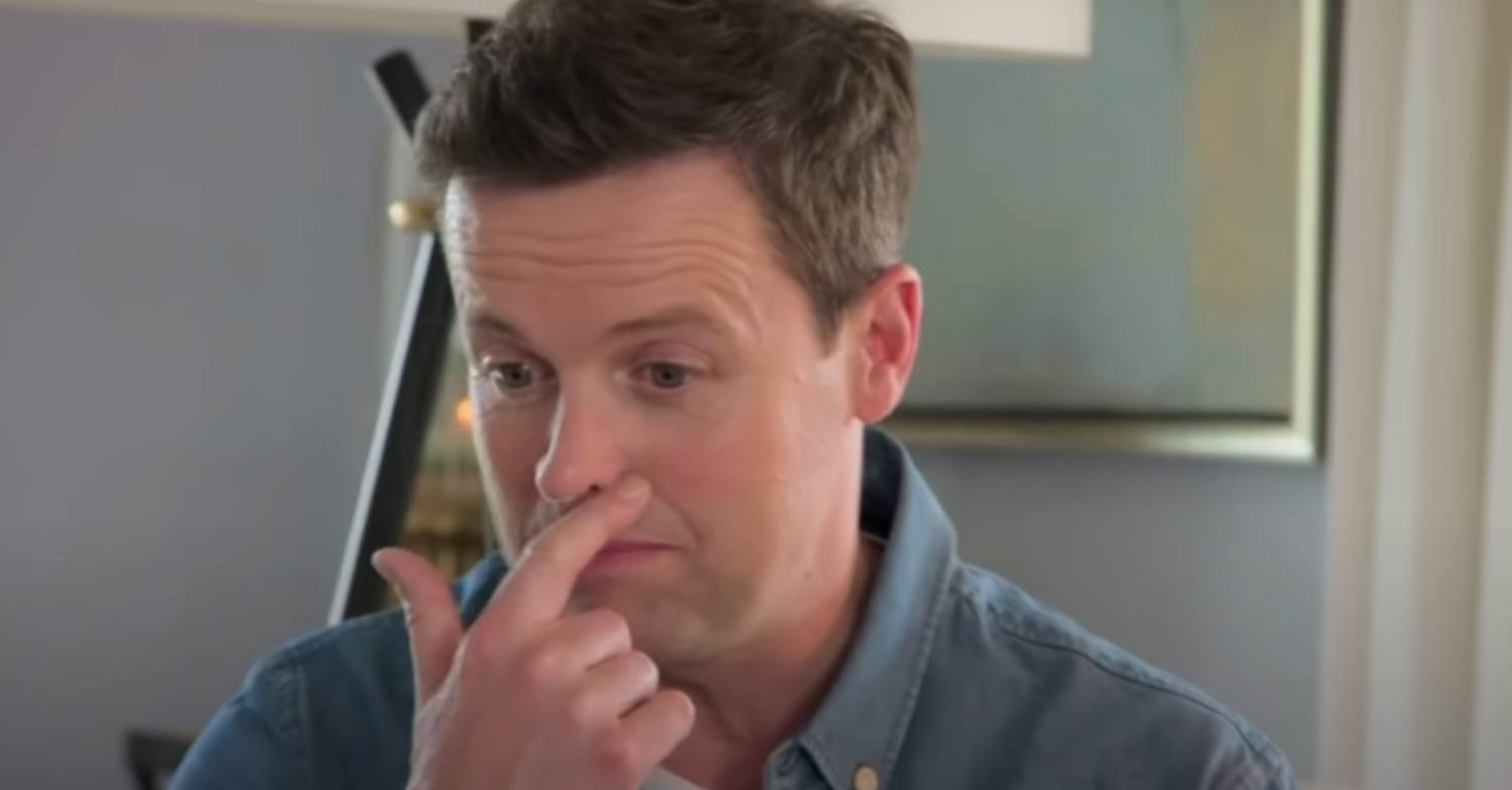 I'm A Celebrity host Dec scratches his nose