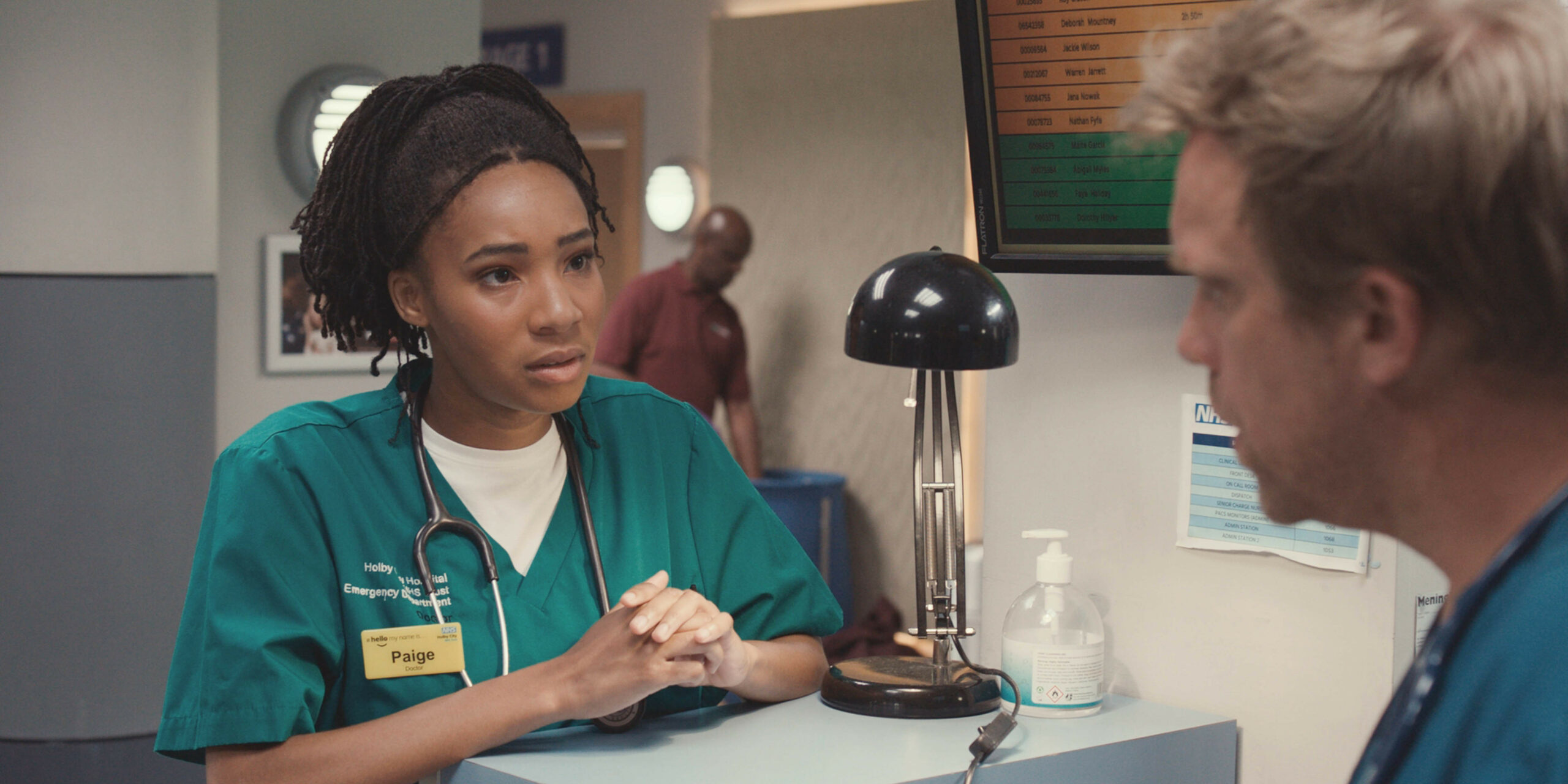 Paige Allcott played by Shalisha James-Davis in Casualty