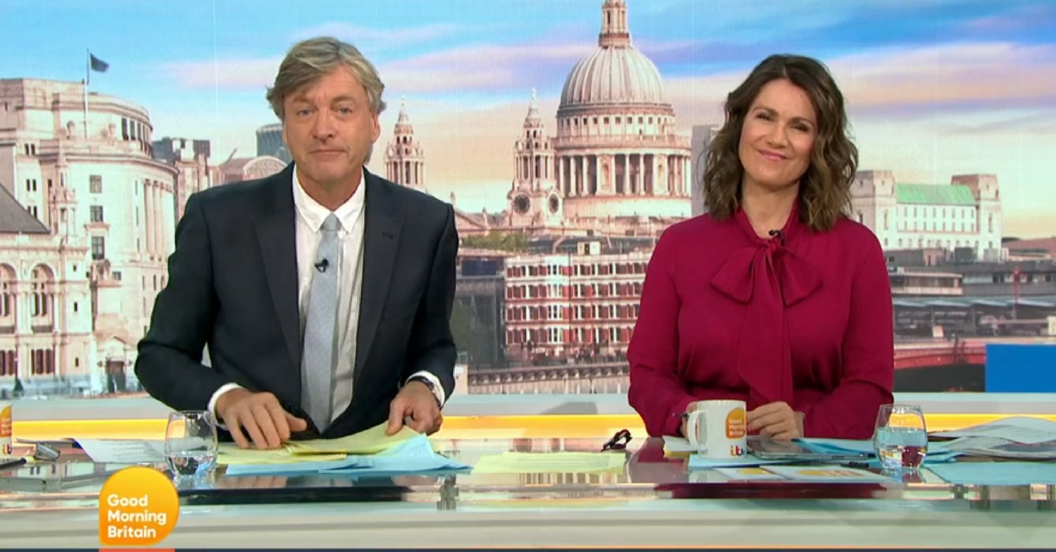 Richard Madeley, Susanna Reid on GMB today 