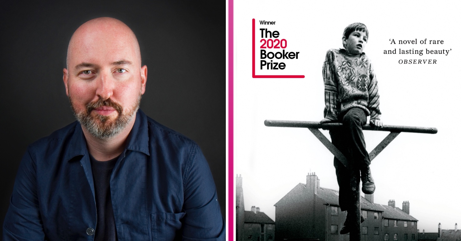 Douglas Stuart and the Shuggie Bain book cover