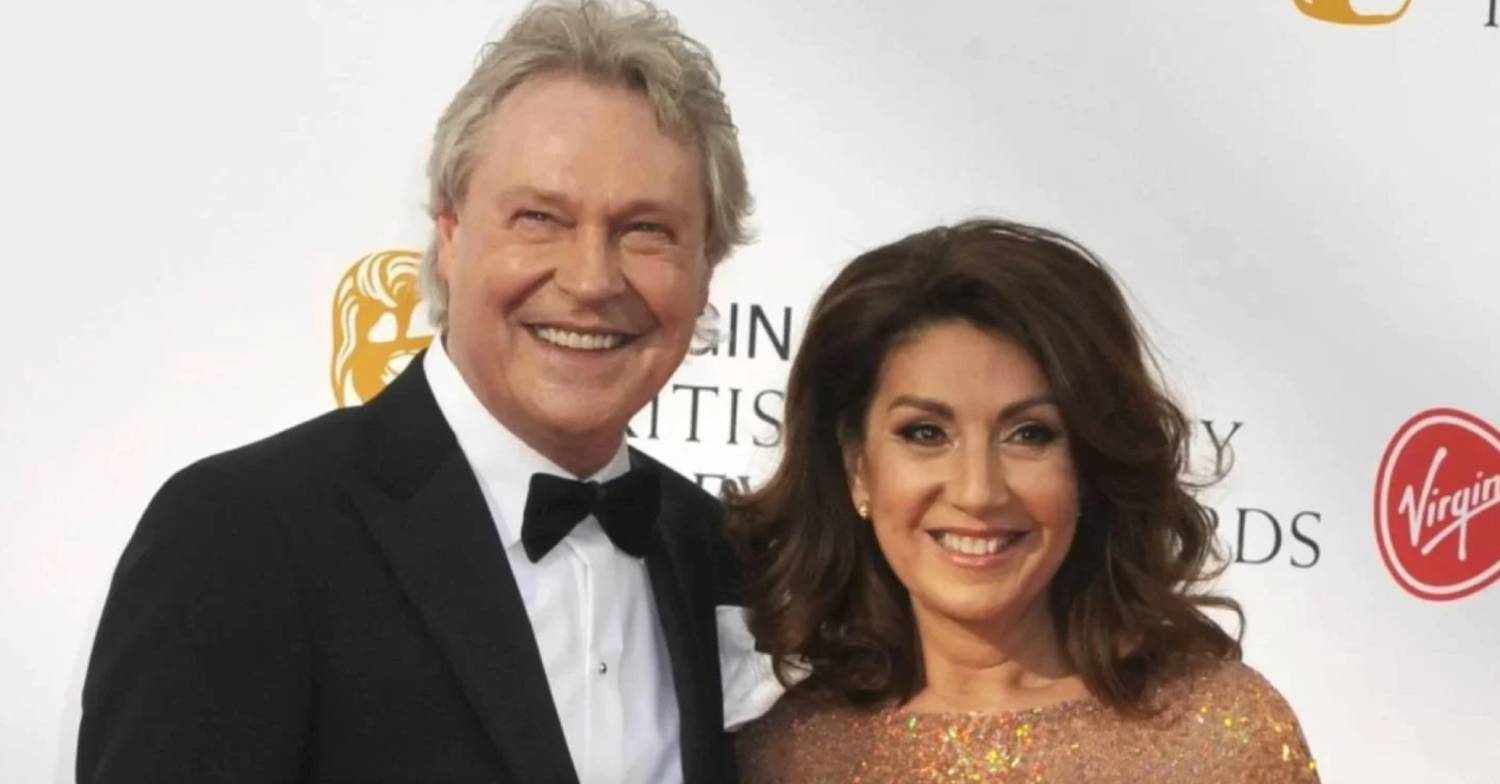 Jane McDonald stands with late partner Eddie Rothe
