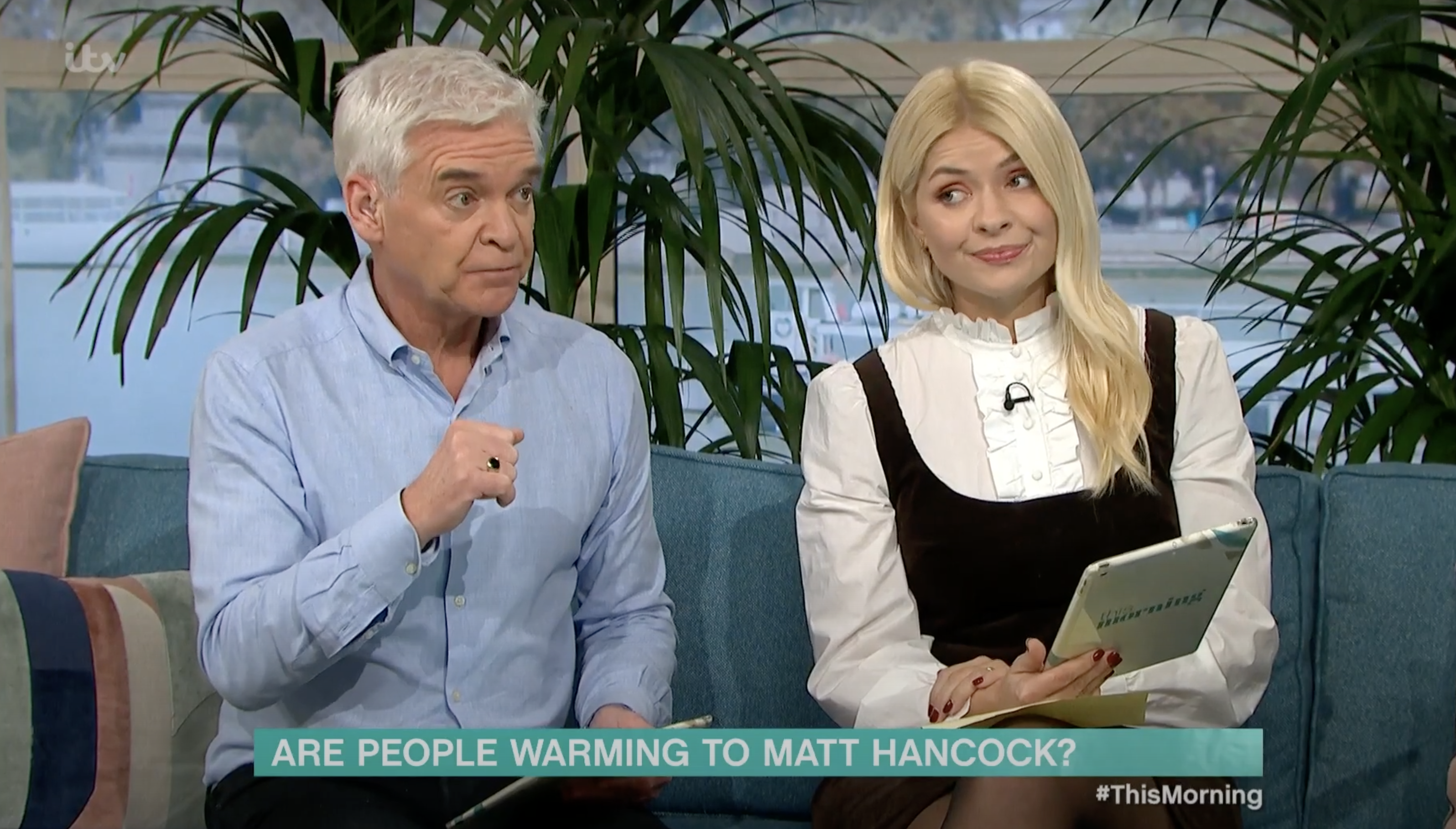 Holly Willoughby and Phillip Schofield on This Morning today