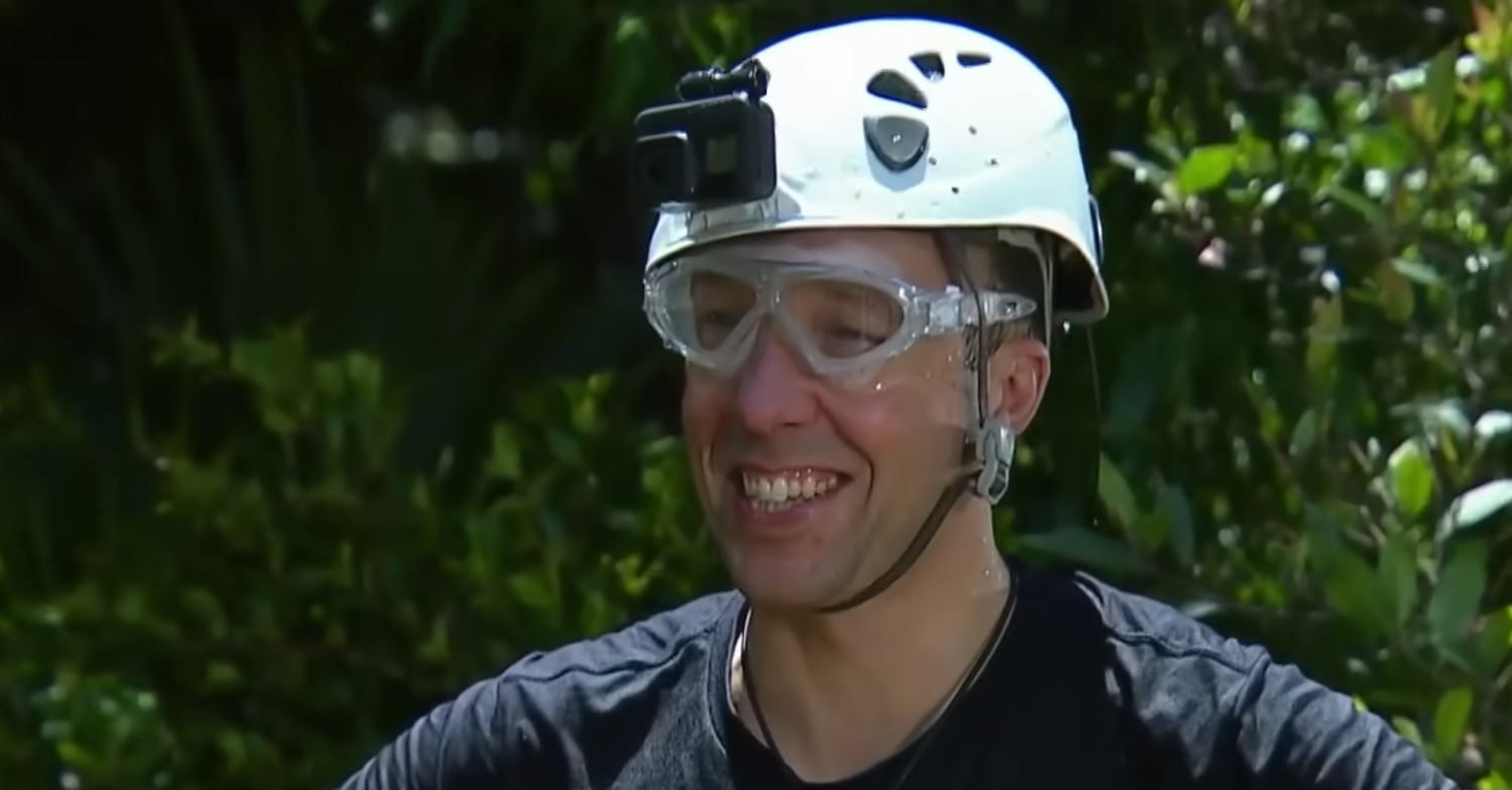 Matt Hancock standing in the jungle after Bushtucker trial on I'm A Celebrity