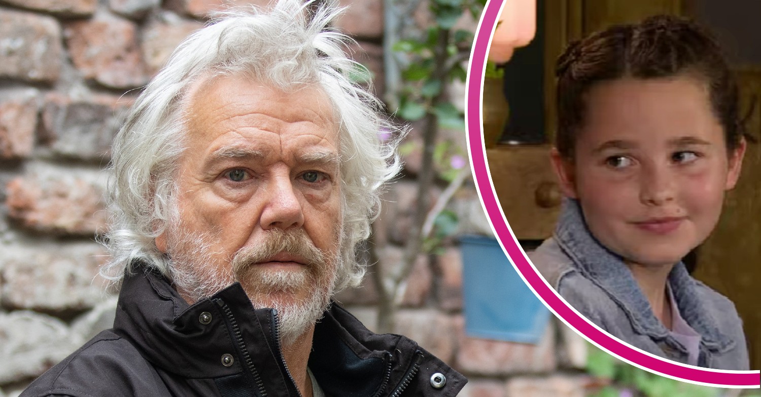 Stu looking worried and Eliza smiling in Coronation Street