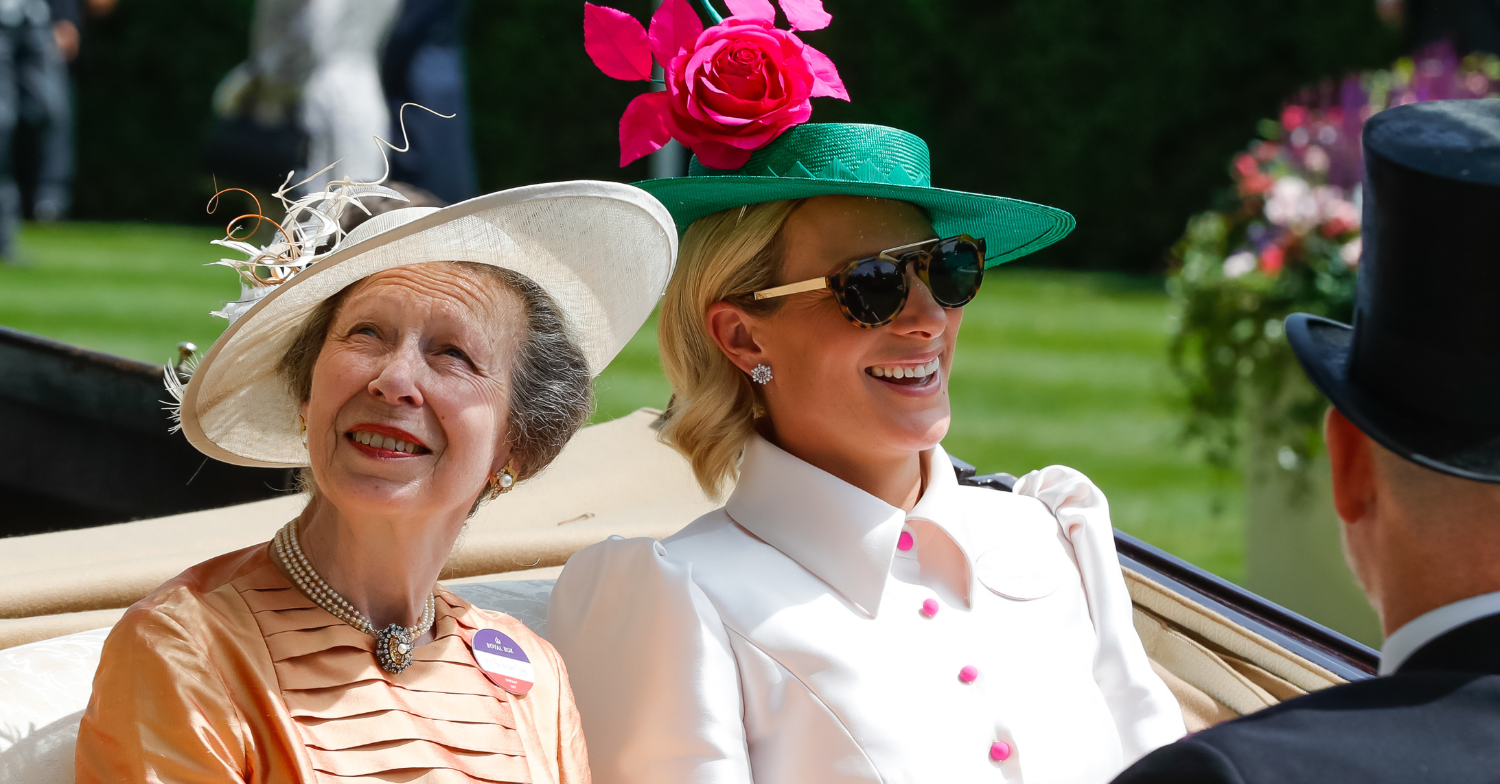 Princess Anne and Zara Tindall at Ascot