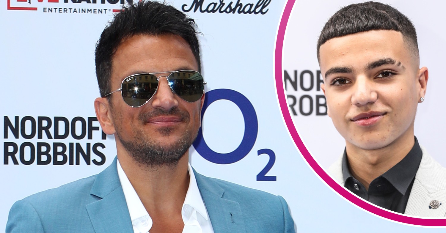 Peter Andre and son Junior at awards