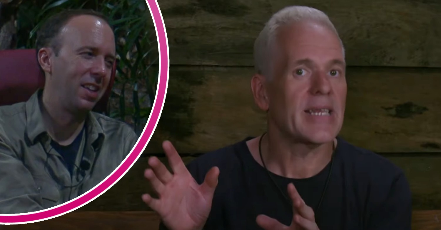 Matt Hancock and Chris Moyles on I'm A Celebrity