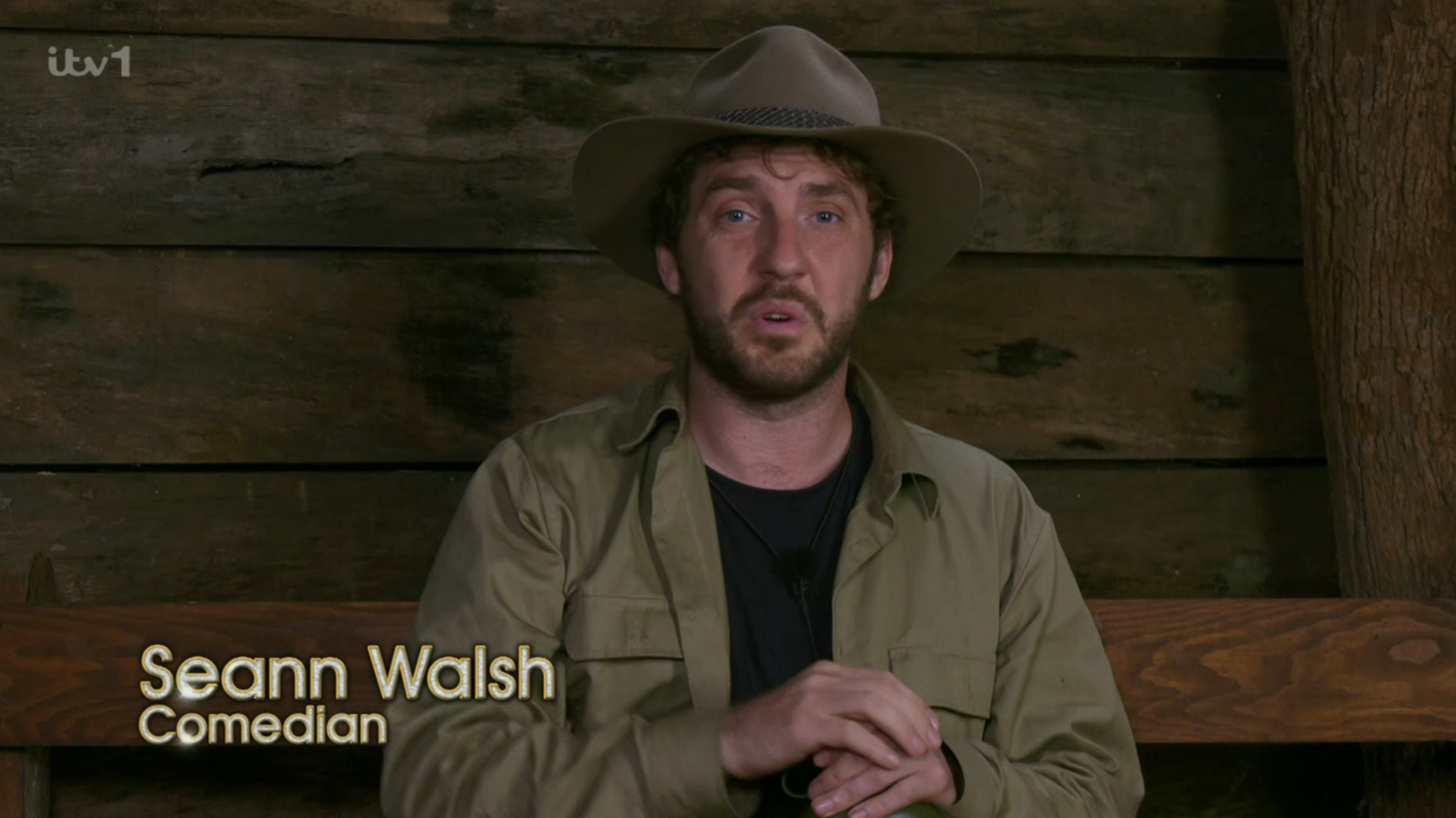 Seann walsh in the Bush Telegraph on I'm A Celebrity