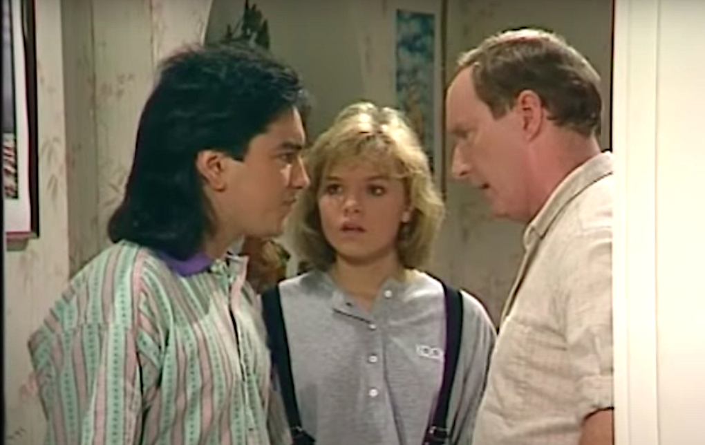 Roo and Frank argue with Alf in Home And Away