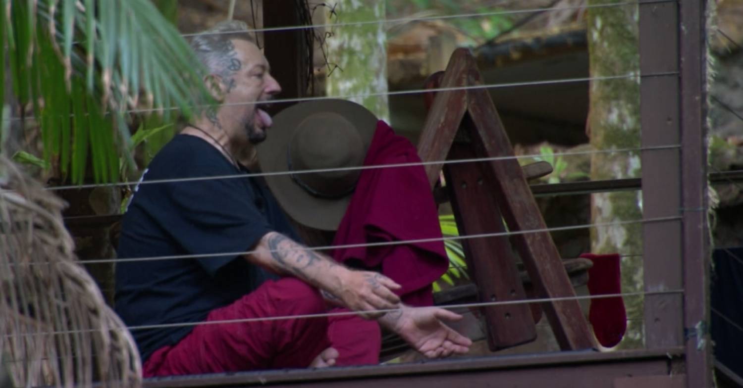 I'm A Celebrity Boy George practices his technique