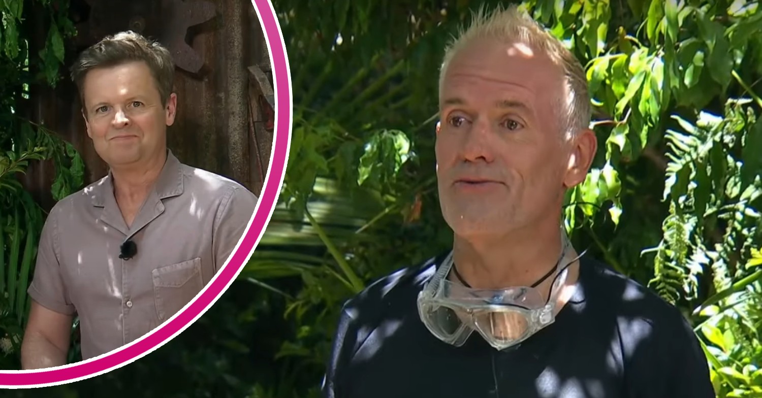 Declan Donnelly, Chris Moyles after his trial on I'm A Celebrity