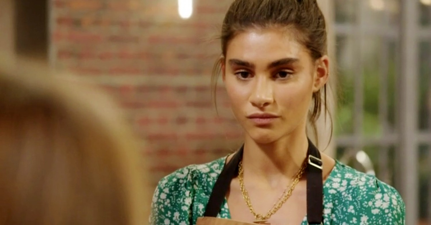 Georgia May Salamat wearing an apron in Best Home Cook