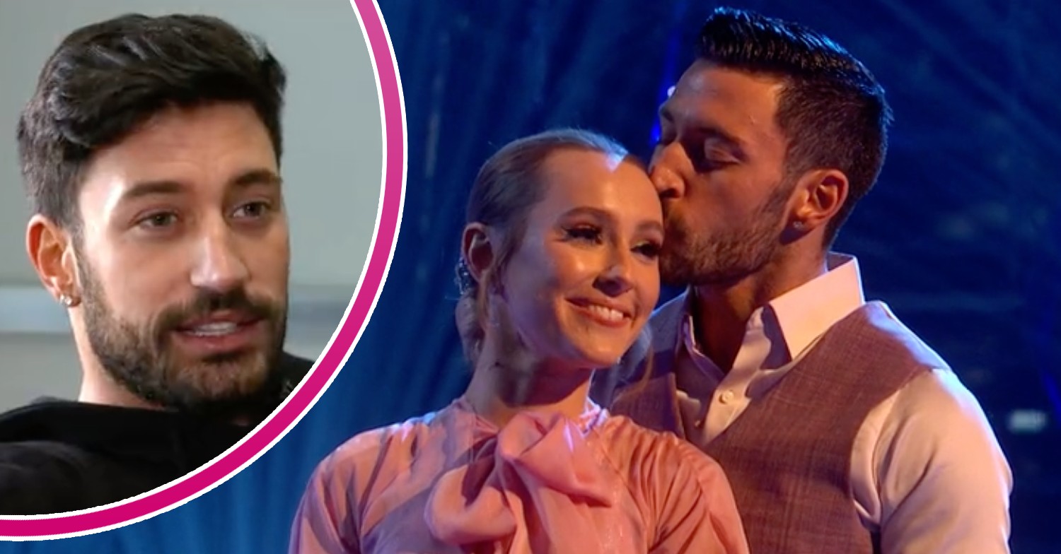 Giovanni Pernice kisses Rose Ayling-Ellis