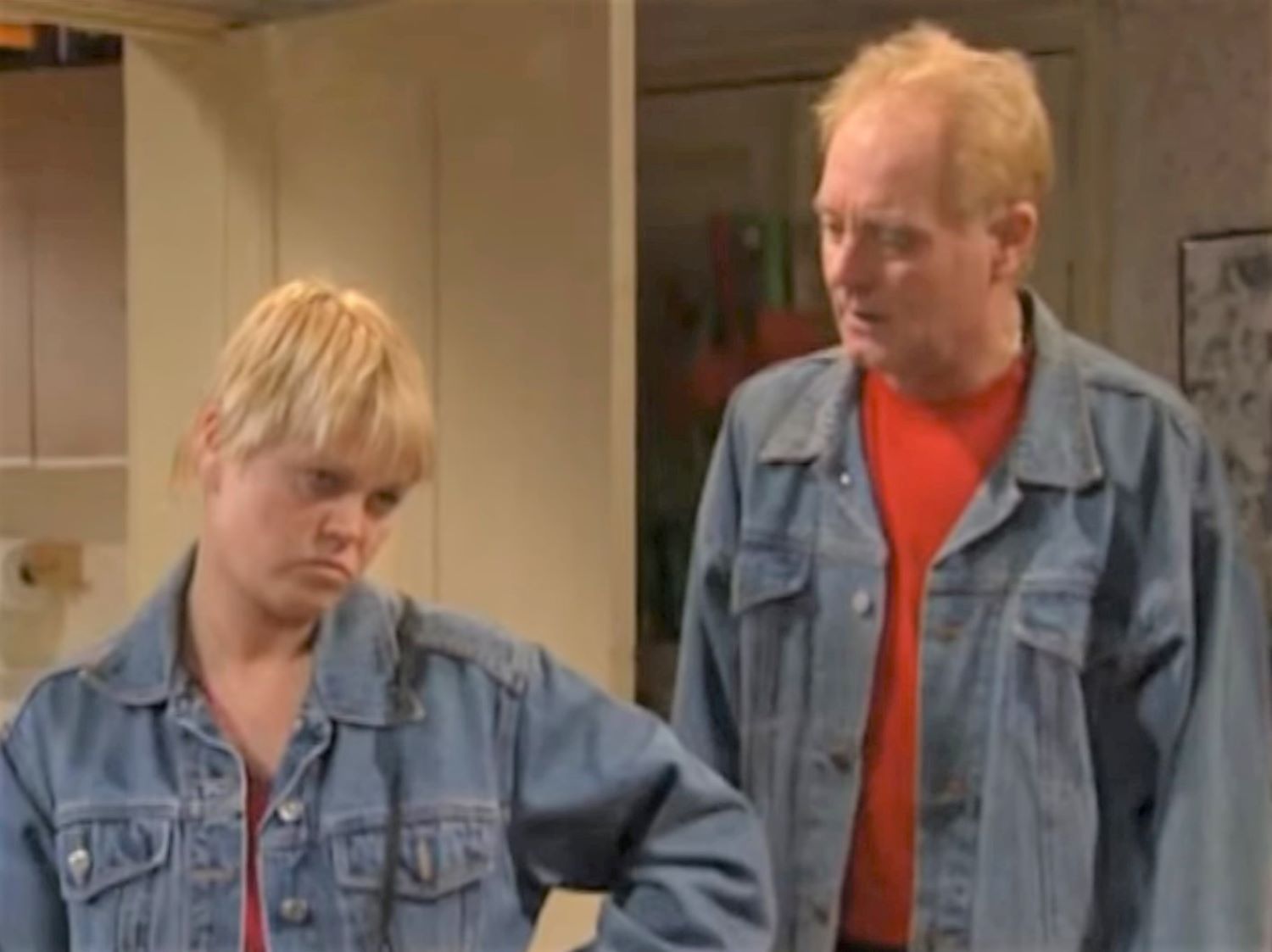 Janice and Les Battersby in Coronation Street are breaking up and he is upset