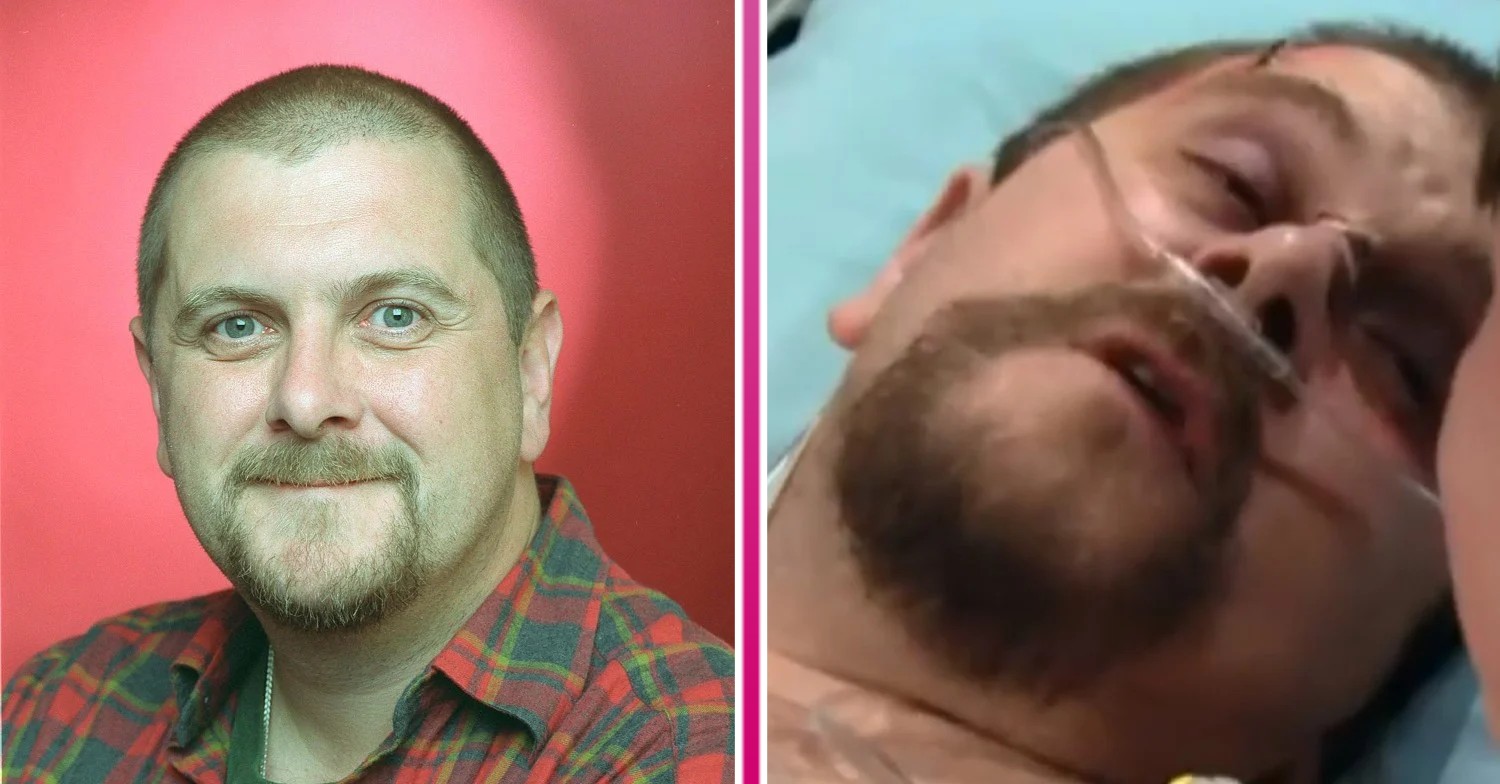 Dennis Stringer in Coronation Street in a press shot and dying in hospital