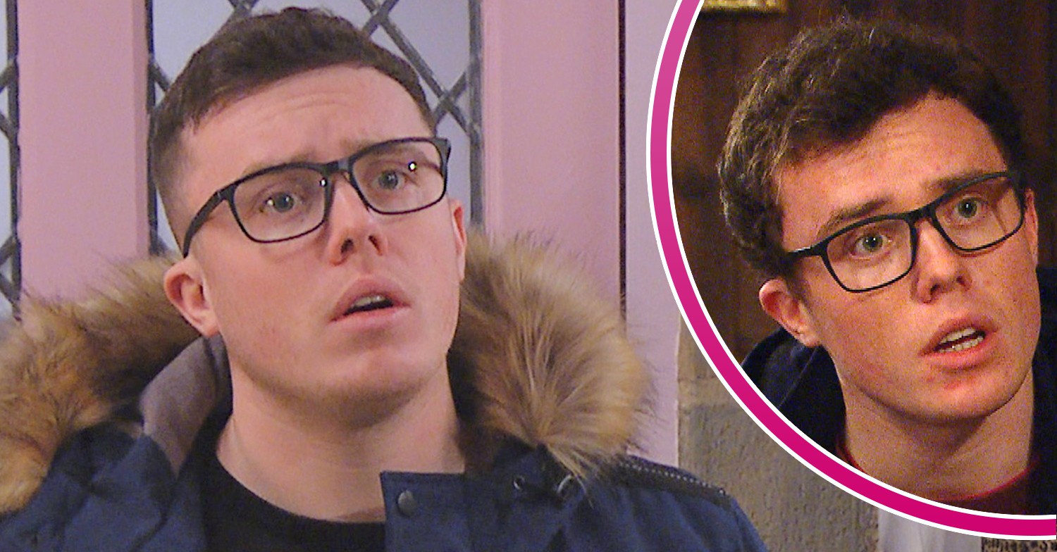 Vinny Dingle looking confused in Emmerdale