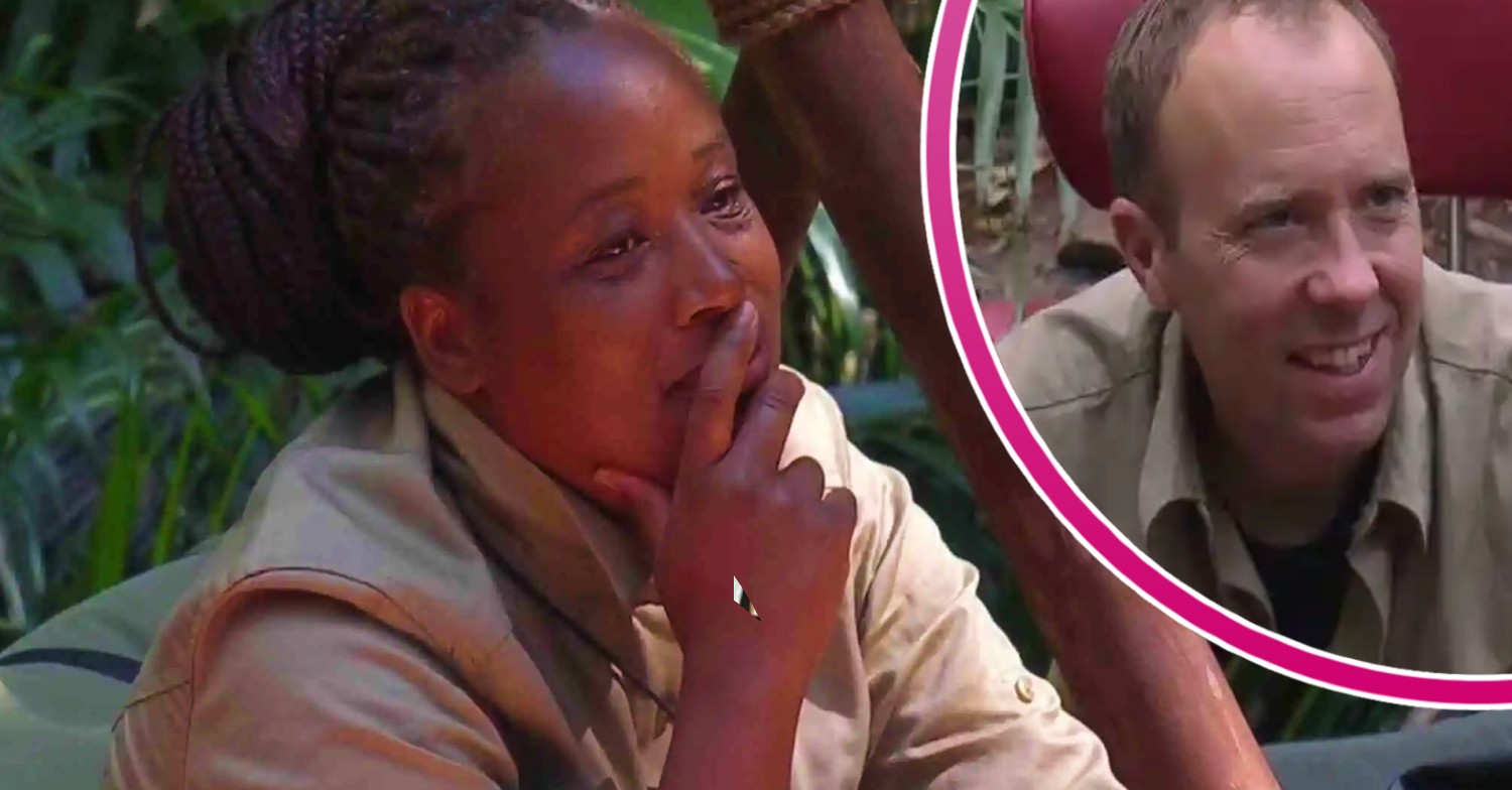 Charlene White and Matt Hancock on I'm A Celeb