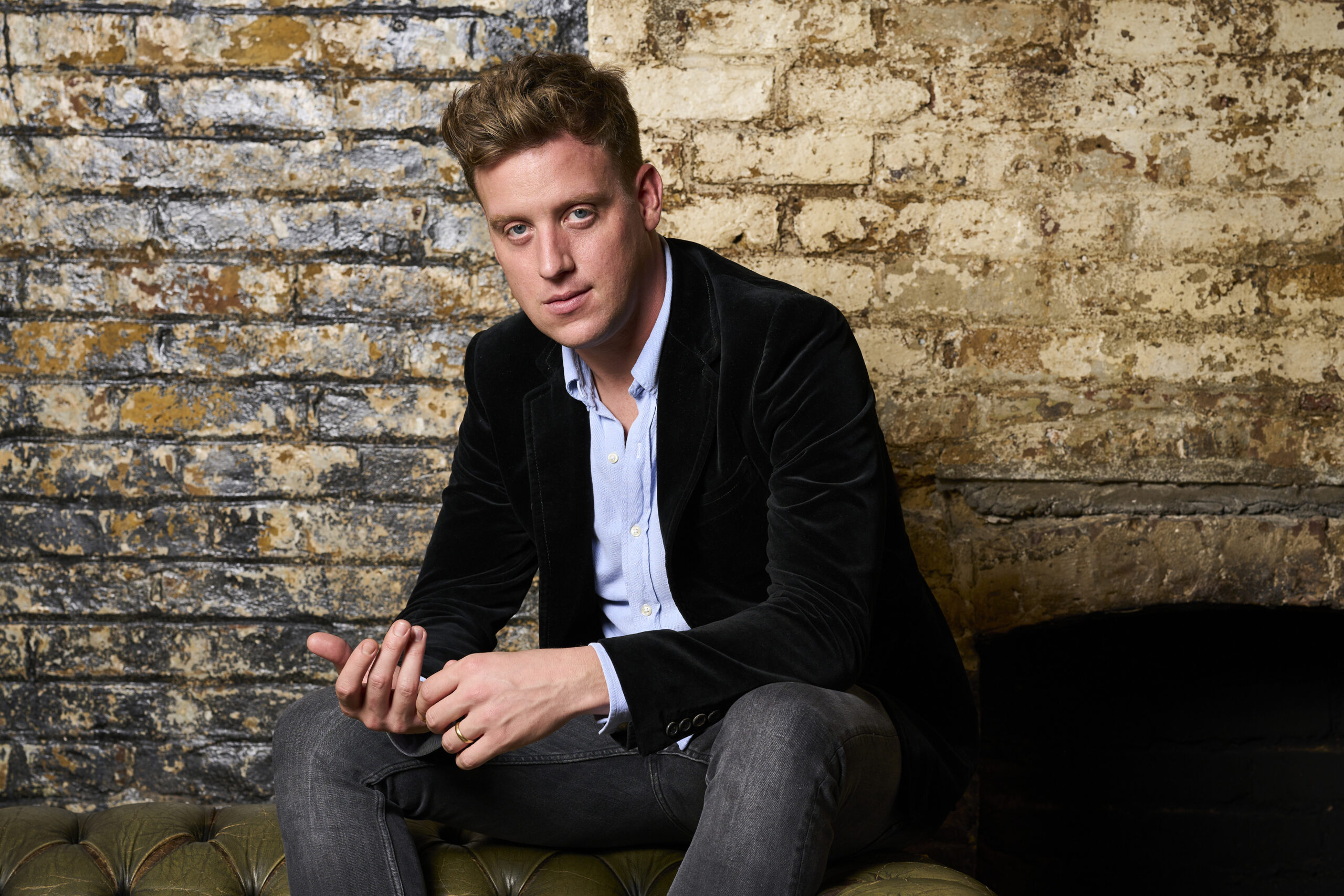 Gareth Locke-Locke posing in Made In Chelsea