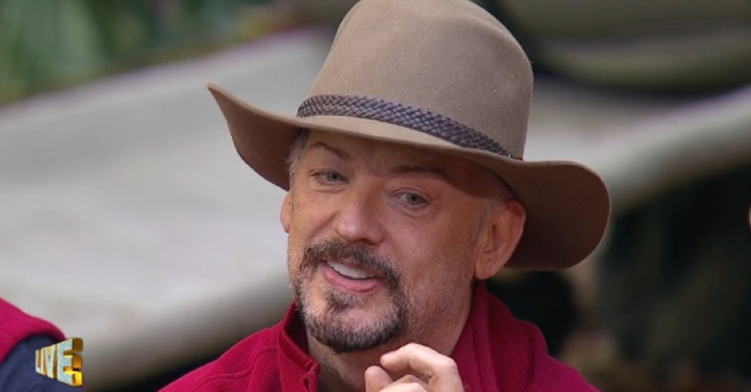 Boy George smiling in I'm A Celebrity