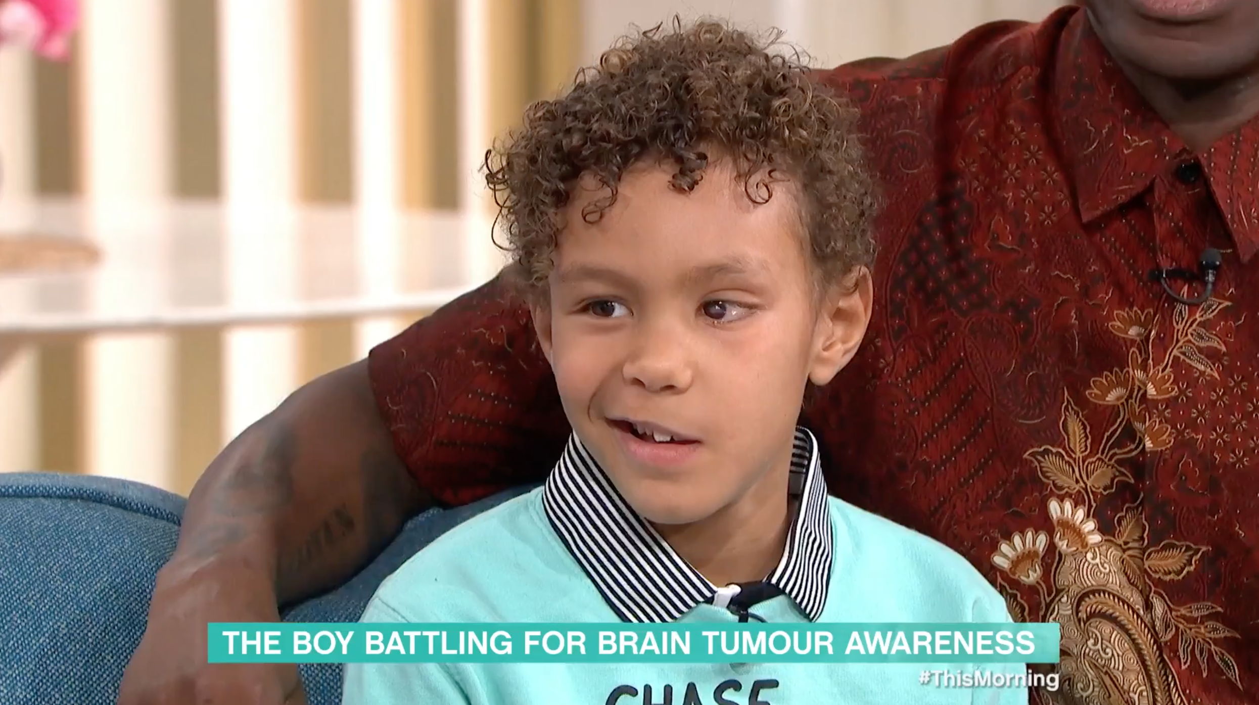 Ravi speaking about his brain tumour on This Morning