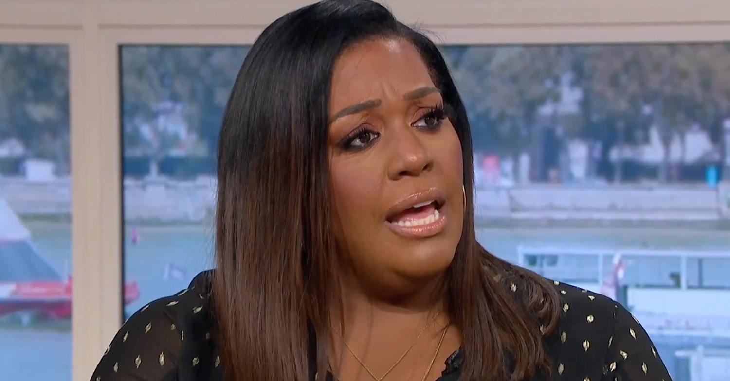 Alison Hammond talking on This Morning
