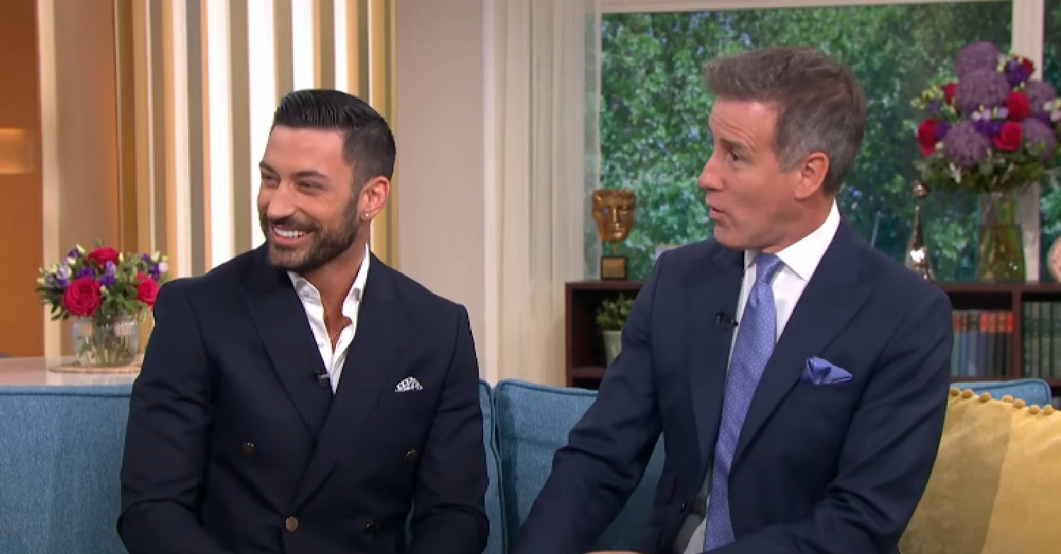 Giovanni Pernice and Anton Du Beke smiling on This Morning
