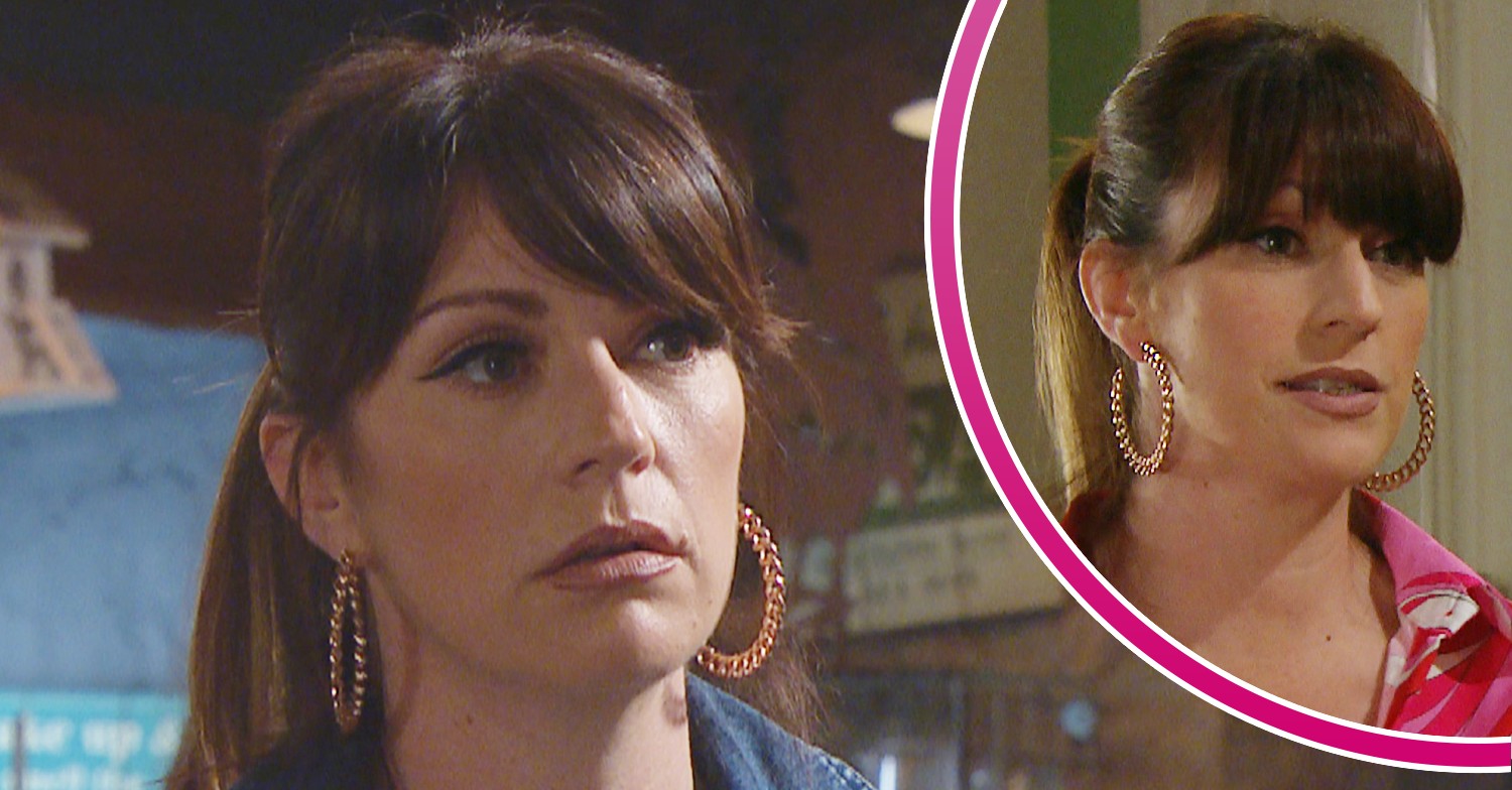 Kerry looking worried in Emmerdale