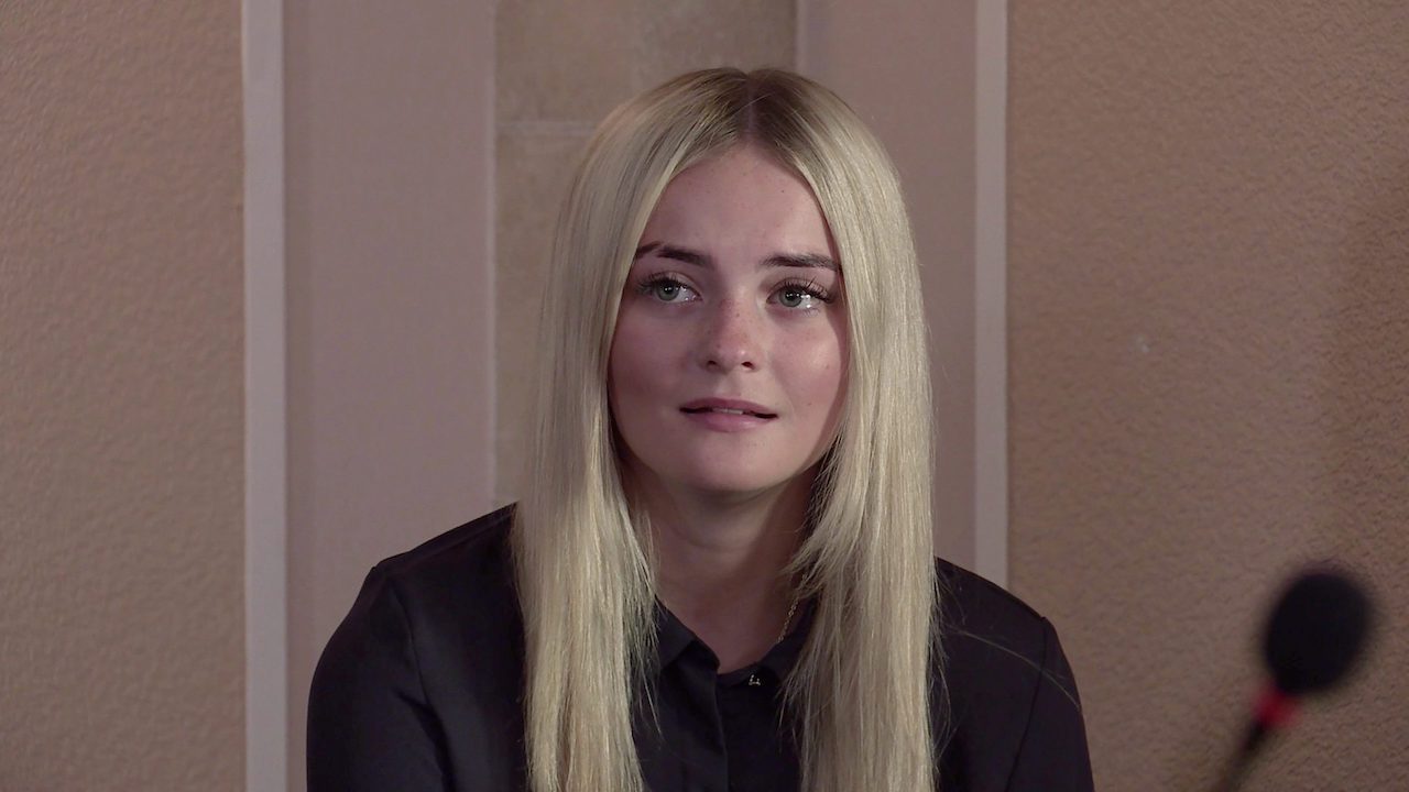 Millie Gibson as Kelly Neelan in Coronation Street