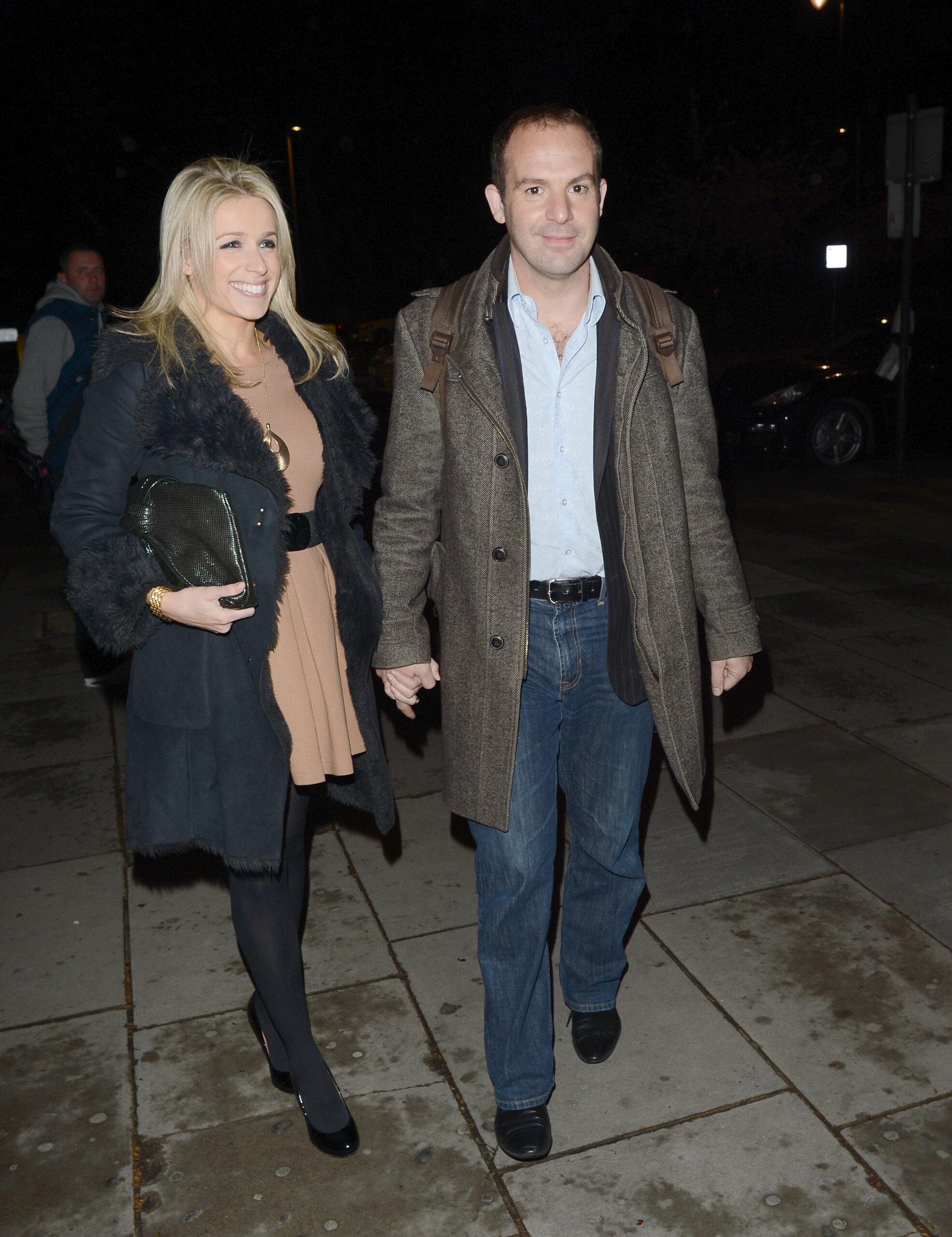 Martin Lewis smiling with his wife Lara