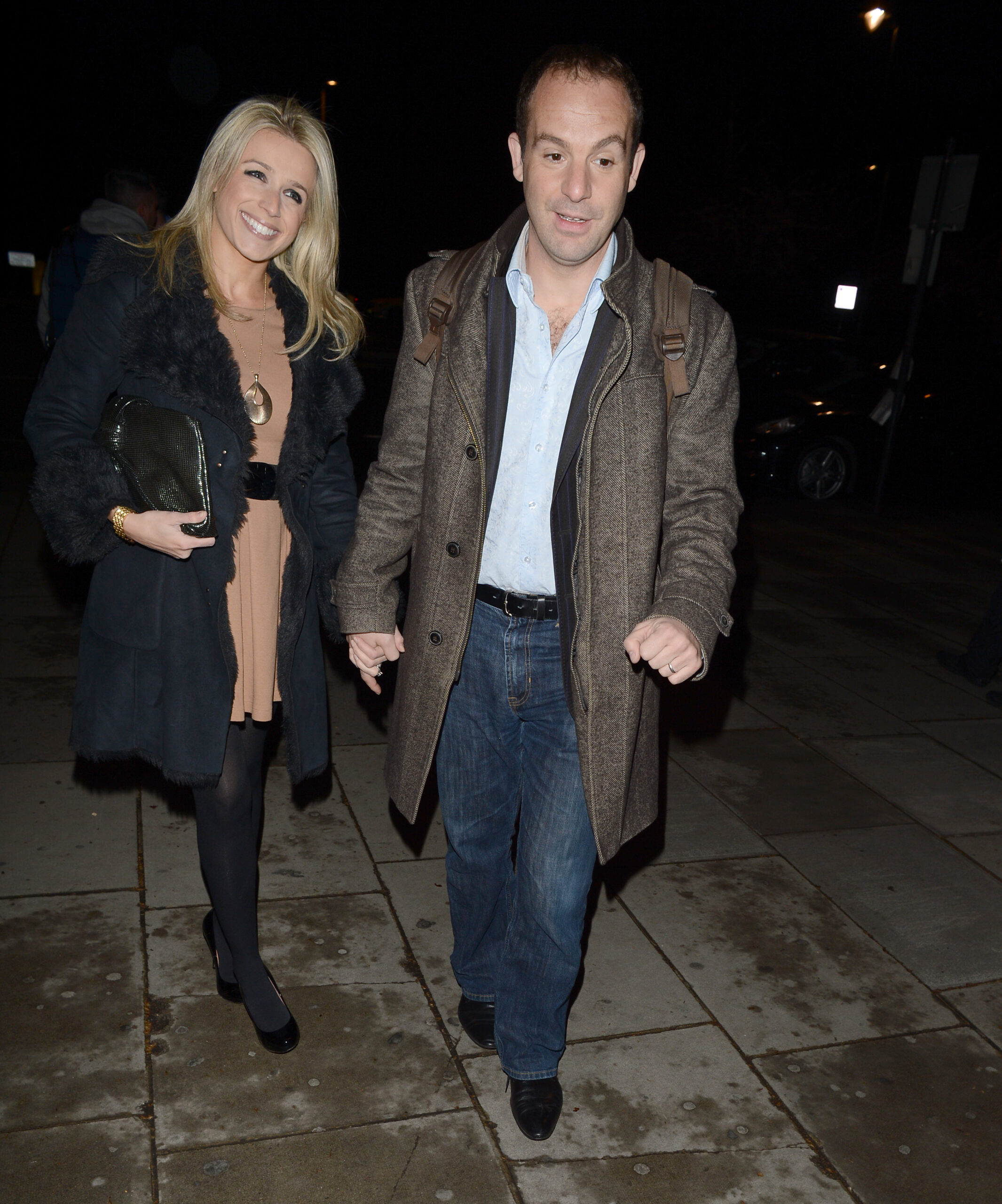 Martin Lewis smiling with his wife Lara