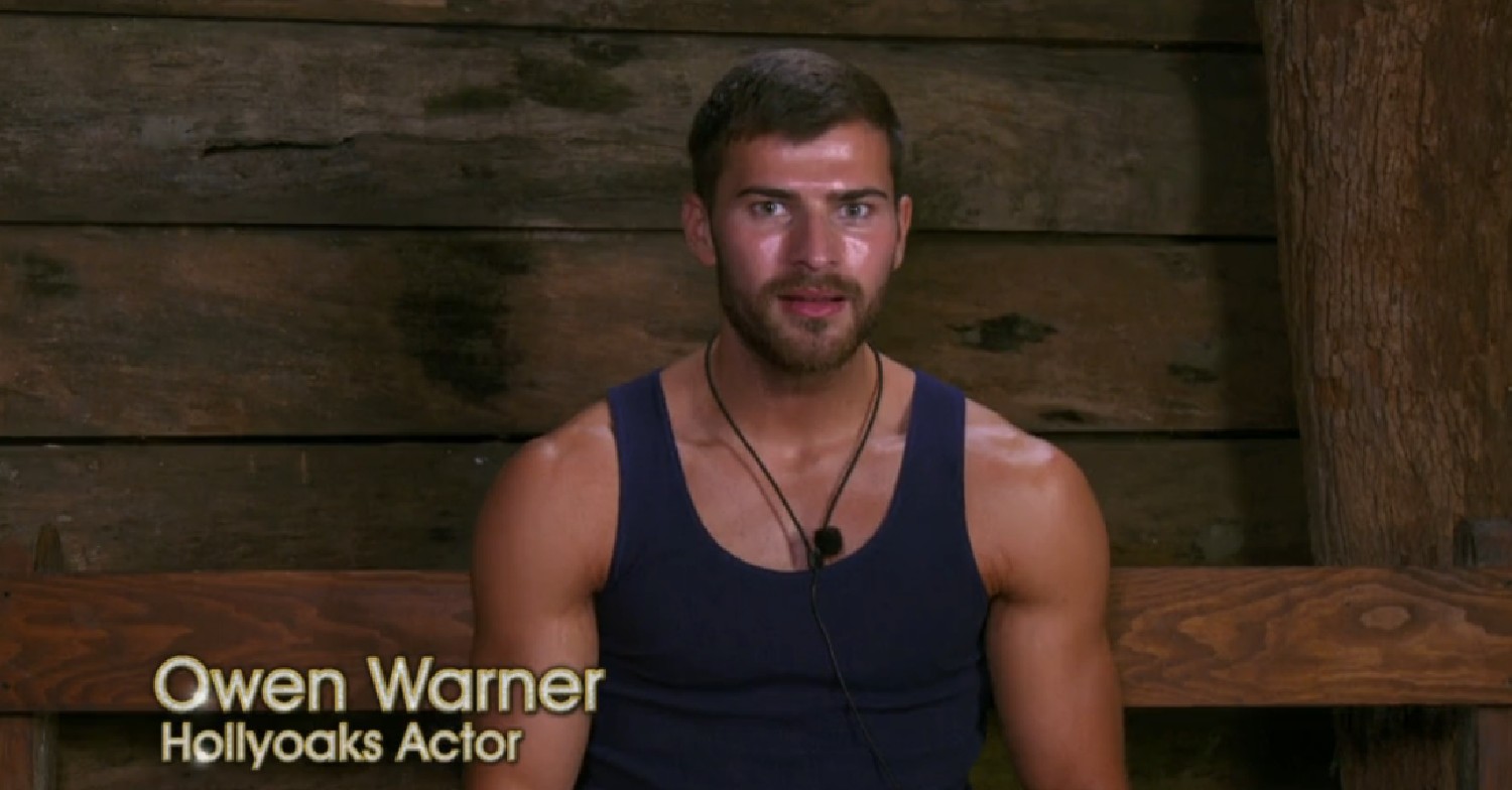 Owen Warner looks shocked in Bush Telegraph in jungle