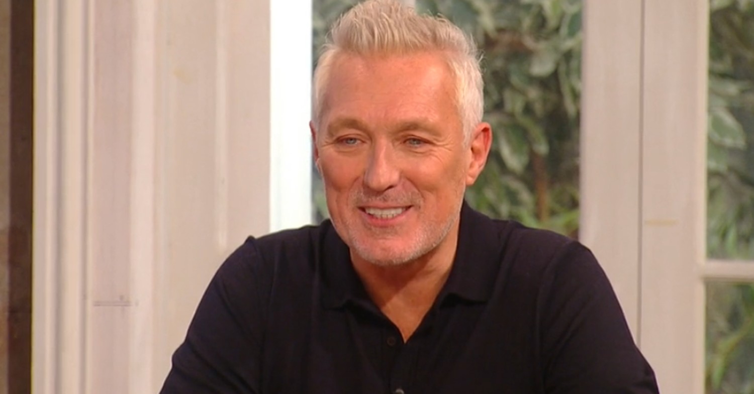 Martin Kemp smiling on Saturday Kitchen today