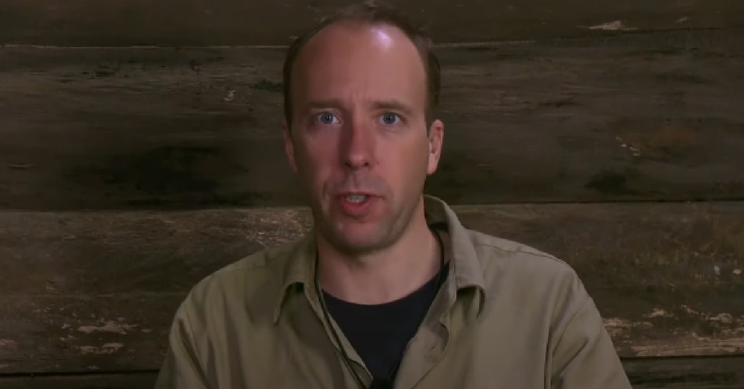 Matt Hancock in the Bush Telegraph on I'm A Celeb