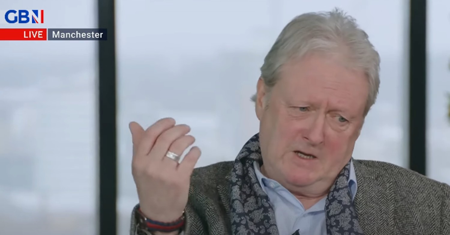 Coronation Street star Charlie Lawson speaking on GB News