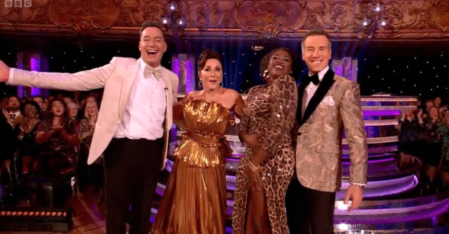 Craig, Shirley Ballas, Motsi and Anton on Strictly 
