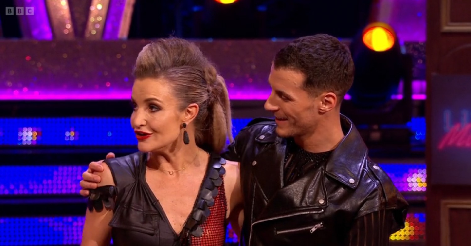 Helen Skelton and Gorka Marquez talking on Strictly