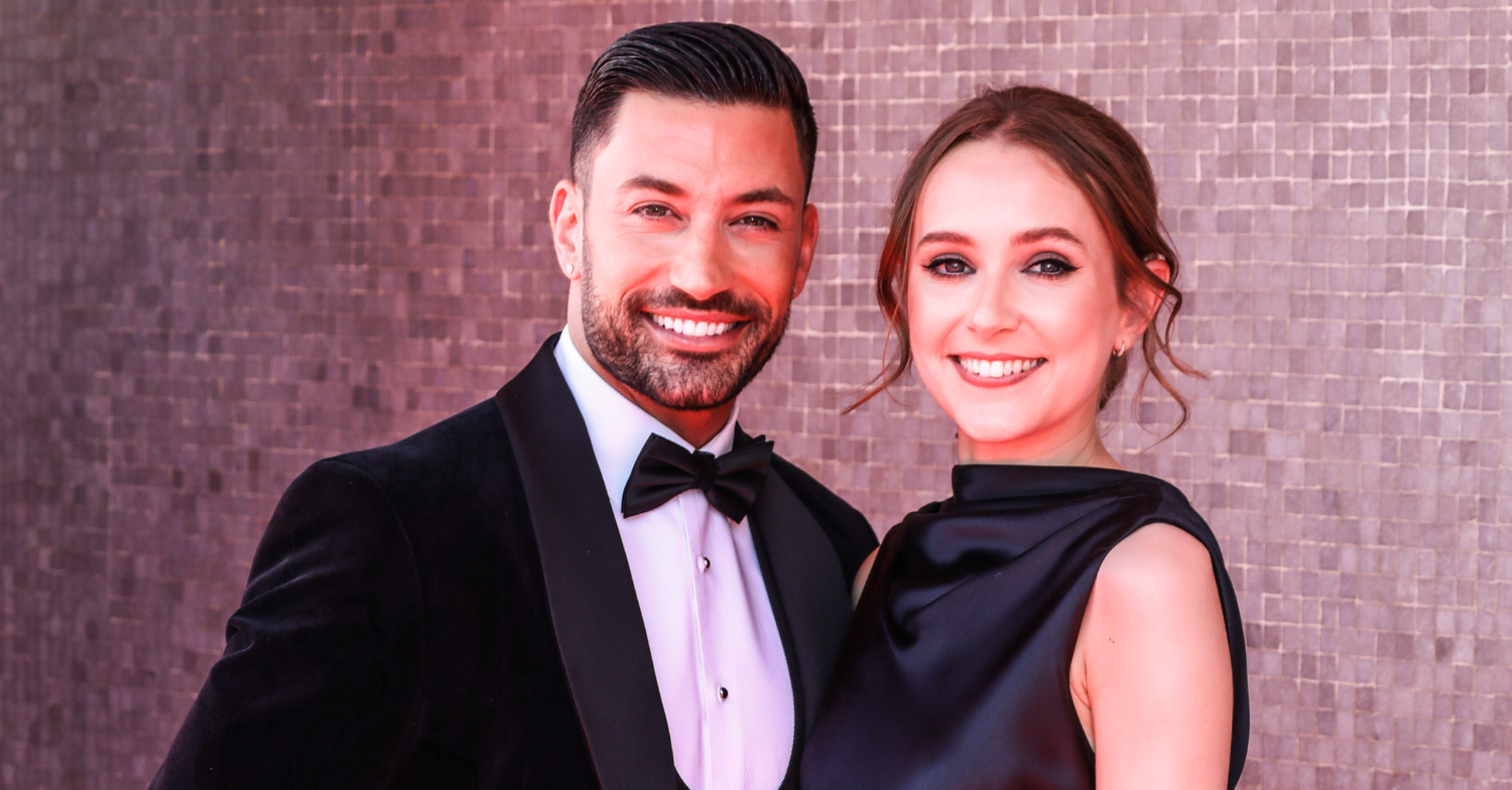 Rose Ayling-Ellis and Giovanni Pernice smile at BAFTAs