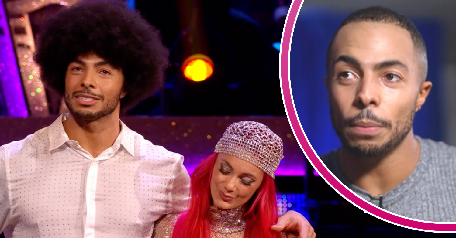 Strictly contestant Tyler West and Dianne Buswell look disappointed
