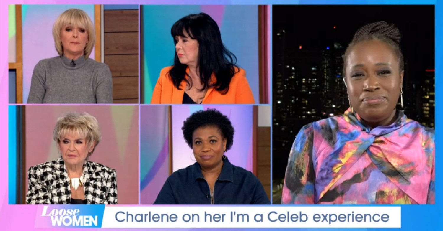 Charlene White speaking on Loose Women with co-stars today
