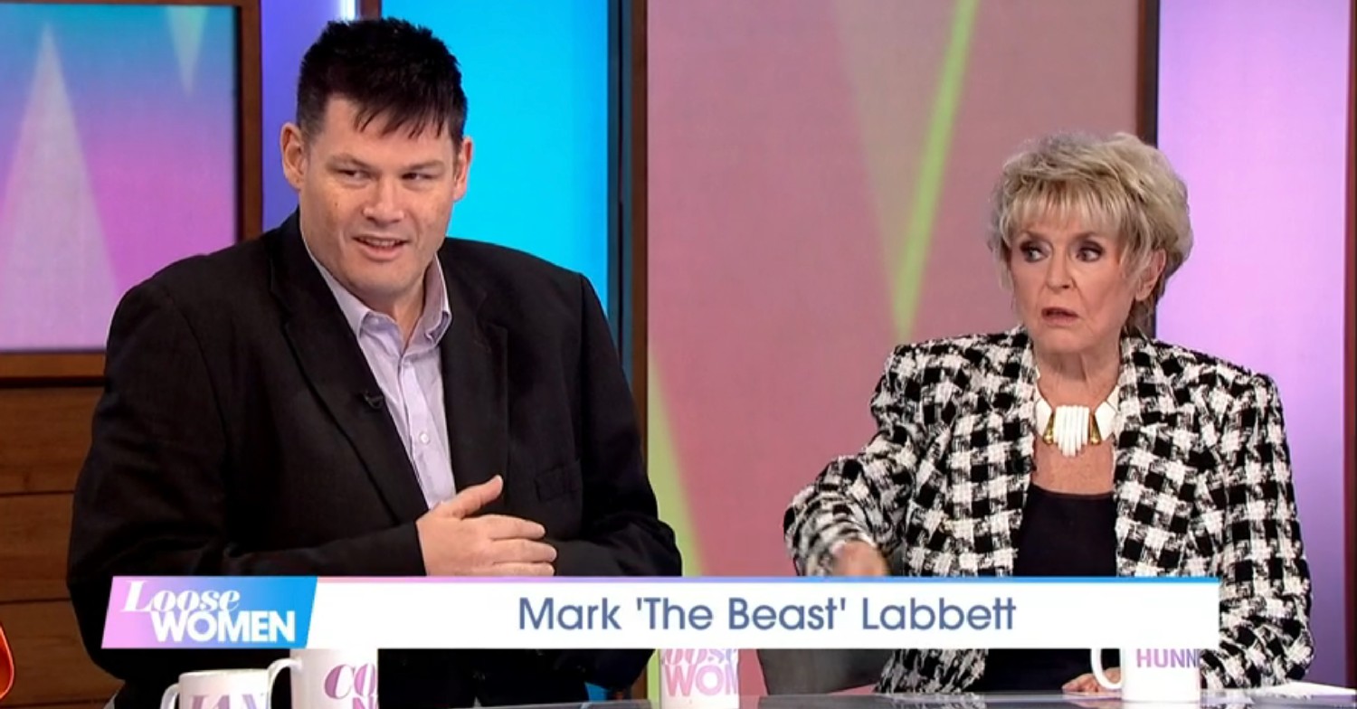 Mark Labbett and Gloria Hunniford on Loose Women today 