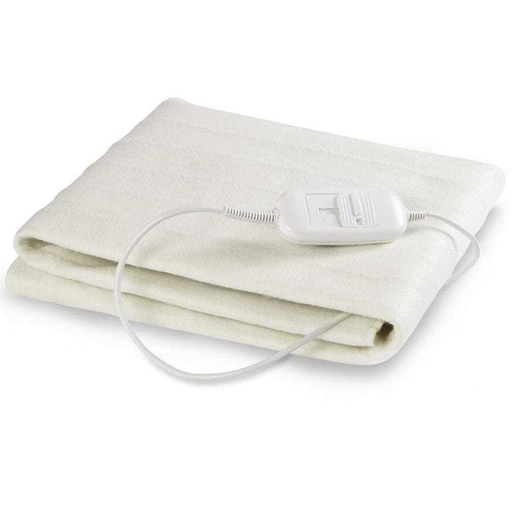 A folded electric blanket