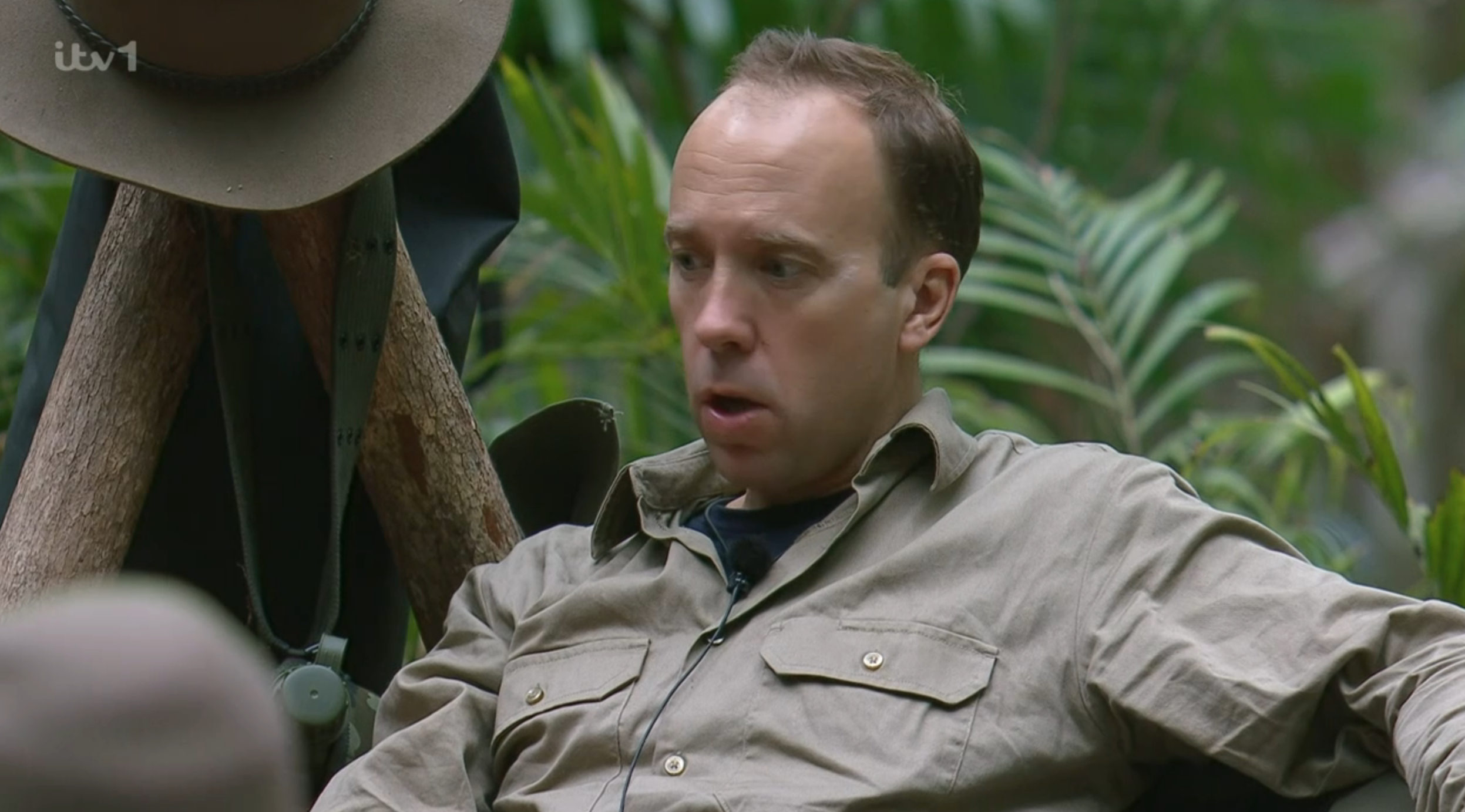 I'm A Celebrity star Matt Hancock in the jungle