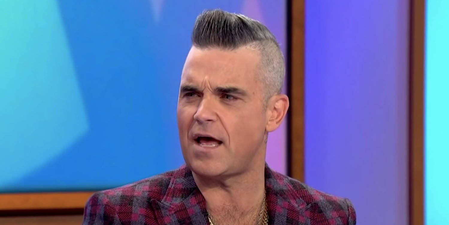 Robbie Williams speaking on Loose Women