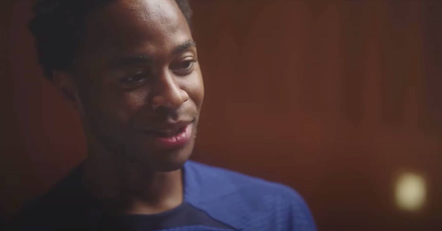 Raheem Sterling plays for England at the Qatar World Cup 2022